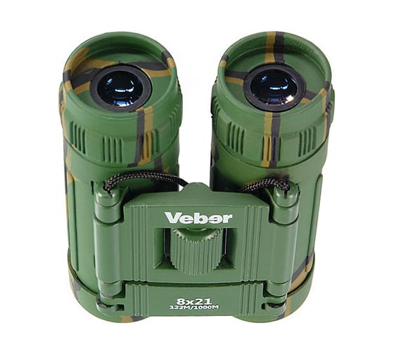 Бинокль Veber БН 8х21 камуфлированный Sport 11003