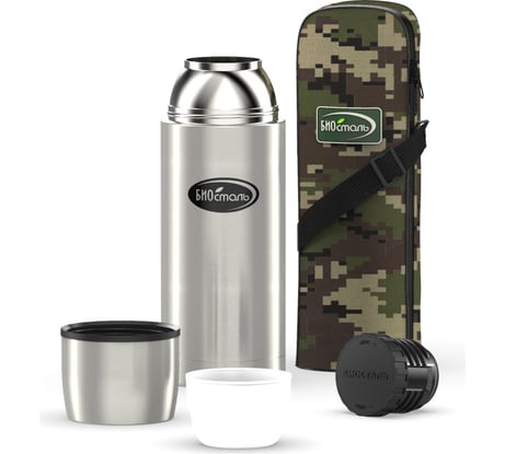 Термос Biostal Охота 0.75 литра, в чехле, стальной NBP-750B