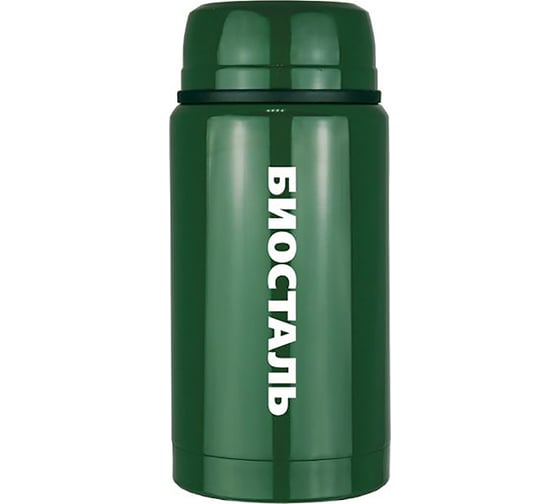 Термос для еды Biostal Охота 0.75 литра, с ложкой, зеленый NTS-750G