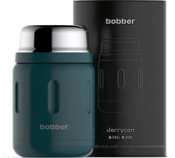Термос для еды, BOBBER вакуумный, бытовой, Объем 0.7 литра. Артикул Jerrycan-700 Deep Teal