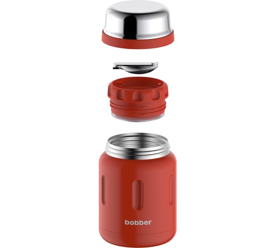 Термос для еды, BOBBER вакуумный, бытовой, Объем 0.7 литра. Артикул Jerrycan-700 Cayenne Red