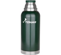 Термос Тонар HS.TM-057-G/ 1000ML с ситечком, зеленый, 2 крышки-кружки 00000352907
