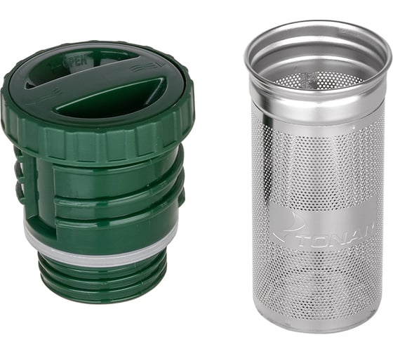 Термос Тонар HS.TM-057-G/ 1000ML с ситечком, зеленый, 2 крышки-кружки 00000352907