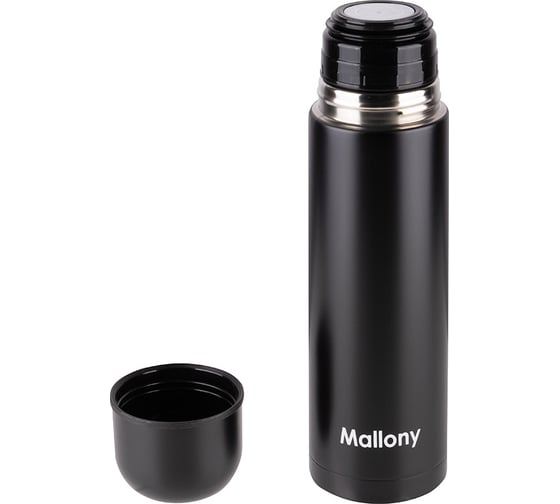 Термос Mallony solido из нержавеющей стали, 0.5 л, черный 106045