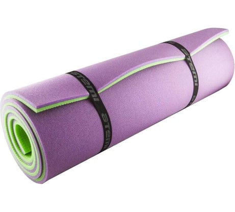 Туристический коврик ATEMI 1800х600х12 мм, зеленый/фиолетовый 00-00000212