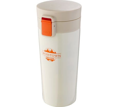 Термокружка Biostal Crosstown 0.4 литра, белая NMT-400W