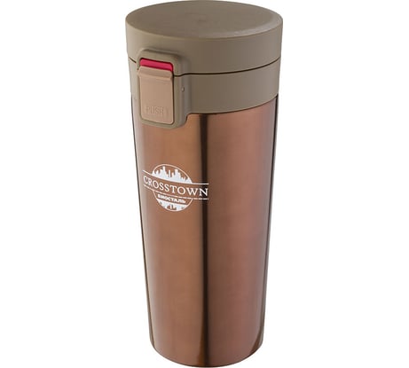Термокружка Biostal Crosstown 0.4 литра, шоколадная NMT-400B