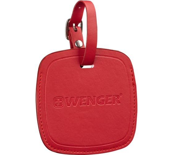 Бирка для багажа Wenger красная, 4.1x4.1x0.4 см 604541