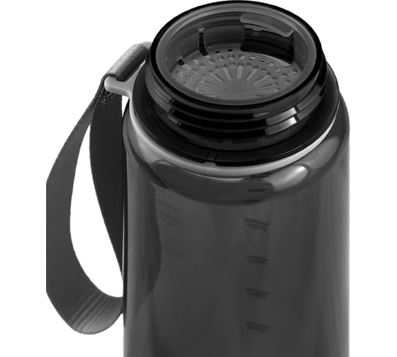 Бутылка Арктика 1000 мл, тритан, черная, с ситечком 720-1000-BK