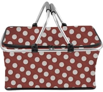 Складная термосумка Ecos cb-7046-3 с алюминиевым каркасом, с принтом горошек 107063