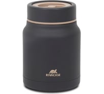 Пищевой термос RIVACASE BK Food jar black, 0.5л 90331