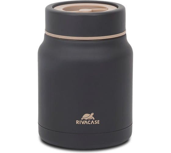Пищевой термос RIVACASE BK Food jar black, 0.5л 90331