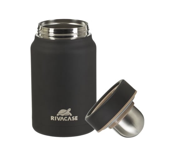Пищевой термос RIVACASE BK Food jar black, 0.5л 90331