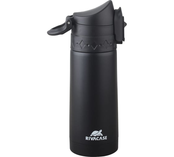 Термос RIVACASE BK Vacuum flask black, 0.35л 90351