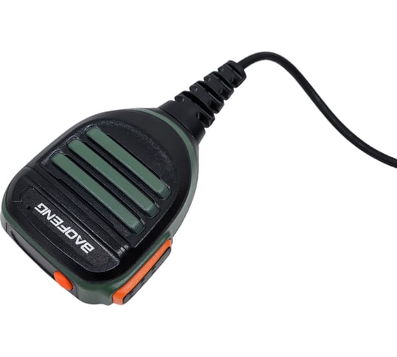 Микрофон Baofeng тангента, для радиостанций, серый 00029564