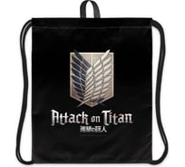 Мешок для сменной обуви Hatber Атака Титанов 41x49 см, с петлей для подвеса, в индив.упак. Выпуск №1, 12шт. в упаковке 082999