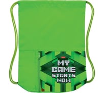 Мешок для сменной обуви Hatber Start game 34x41 см, с карманом на молнии, 2 отделения, 18шт. в упаковке 074657