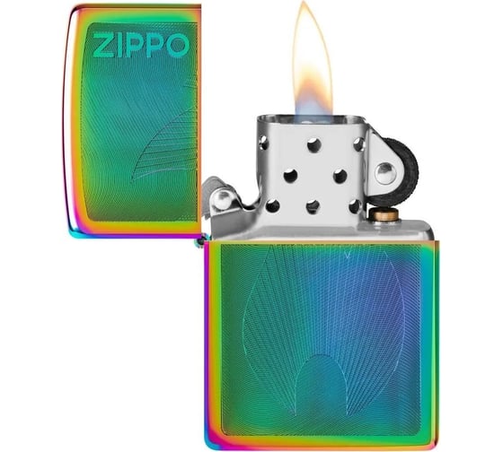 Зажигалка Zippo Classic с покрытием Multi Color, латунь/сталь, разноцветная, 38x13x57 мм 48618