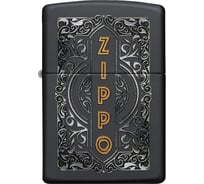 Зажигалка Zippo Classic с покрытием Black Matte, латунь/сталь, черная, 38x13x57 мм 49535