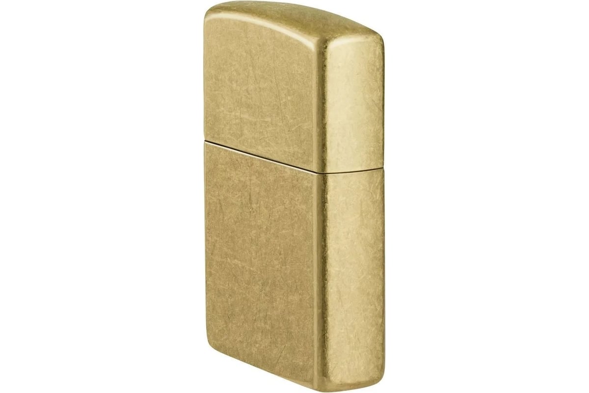 Зажигалка Zippo Classic с покрытием Street Brass, латунь/сталь, золотистая,  38x13x57 мм 48267