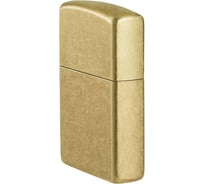 Зажигалка Zippo Classic с покрытием Street Brass, латунь/сталь, золотистая, 38x13x57 мм 48267