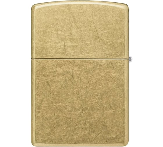 Зажигалка Zippo Classic с покрытием Street Brass, латунь/сталь, золотистая, 38x13x57 мм 48267