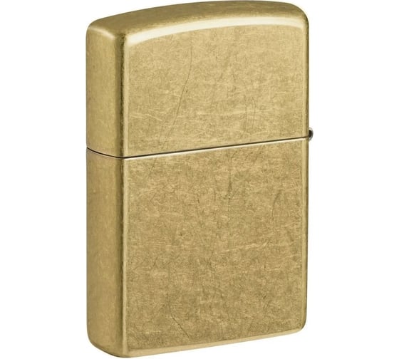 Зажигалка Zippo Classic с покрытием Street Brass, латунь/сталь, золотистая, 38x13x57 мм 48267
