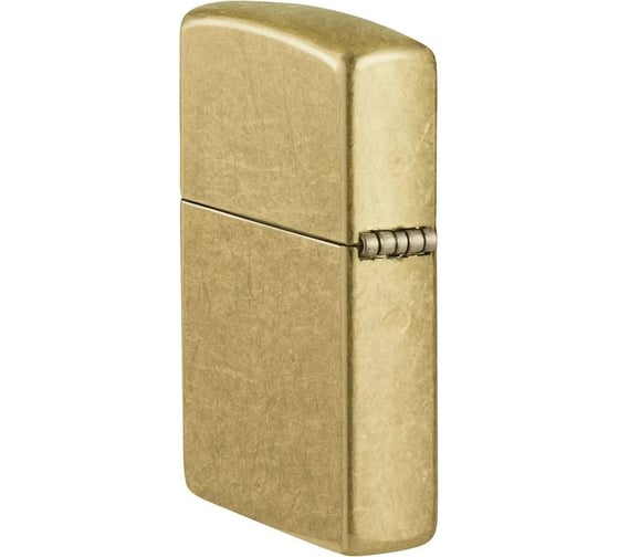 Зажигалка Zippo Classic с покрытием Street Brass, латунь/сталь, золотистая, 38x13x57 мм 48267