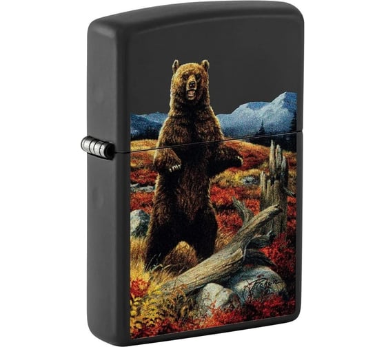 Зажигалка Zippo Linda Picken с покрытием Black Matte, латунь/сталь, черная, 38x13x57 мм 48597
