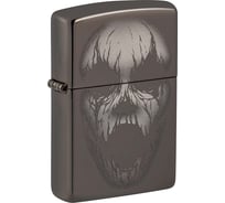Зажигалка Zippo Screaming Monster с покрытием Black Ice, латунь/сталь, черная, 38x13x57 мм 49799