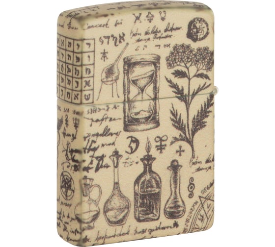 Зажигалка Zippo Alchemy Design с покрытием 540 Matte, латунь/сталь, бежевая, матовая, 38x13x57 мм 49803