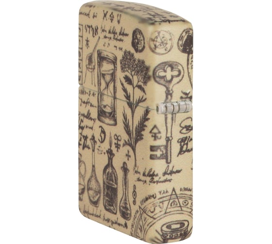Зажигалка Zippo Alchemy Design с покрытием 540 Matte, латунь/сталь, бежевая, матовая, 38x13x57 мм 49803