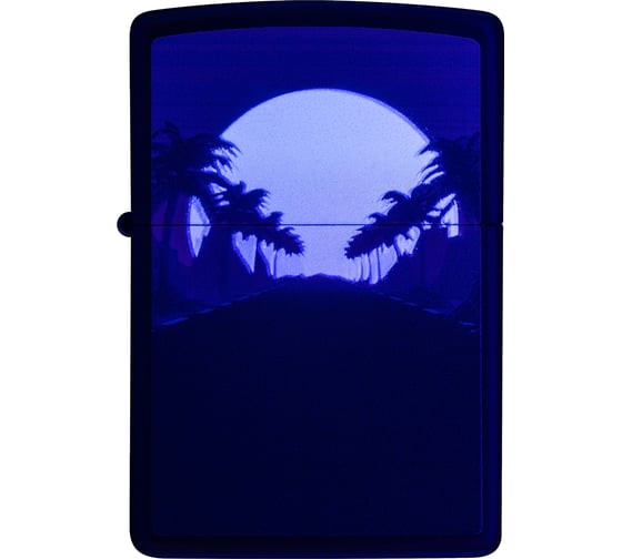 Зажигалка Zippo Sunset Black с покрытием Black Light, латунь/сталь, черная, матовая, 38x13x57 мм 49809