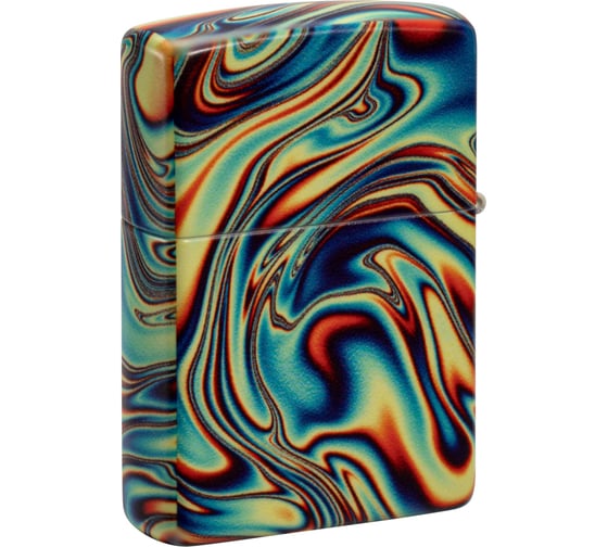 Зажигалка Zippo Swirl с покрытием Glow In The Dark Green, латунь/сталь, разноцветная, 38x13x57 мм 48612