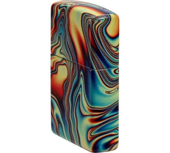 Зажигалка Zippo Swirl с покрытием Glow In The Dark Green, латунь/сталь, разноцветная, 38x13x57 мм 48612