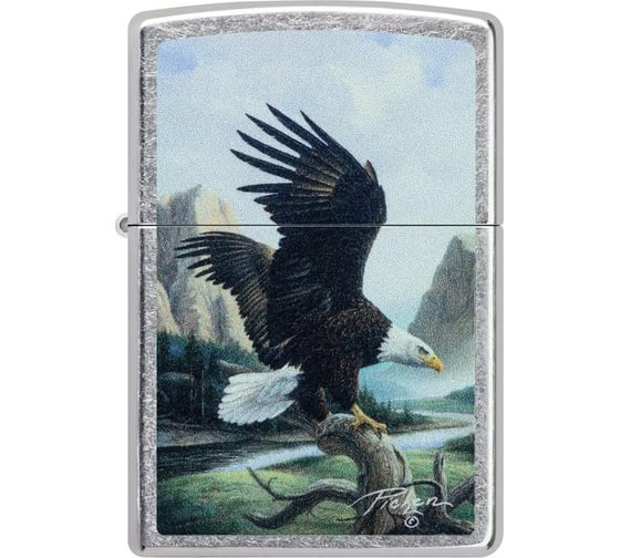 Зажигалка Zippo Linda Picken с покрытием Street Chrome, латунь/сталь, серебристая, 38x13x57 мм 49822