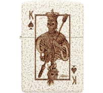 Зажигалка Zippo Rick Rietveld с покрытием Mercury Glass, латунь/сталь, белая, 38x13x57 мм 48552