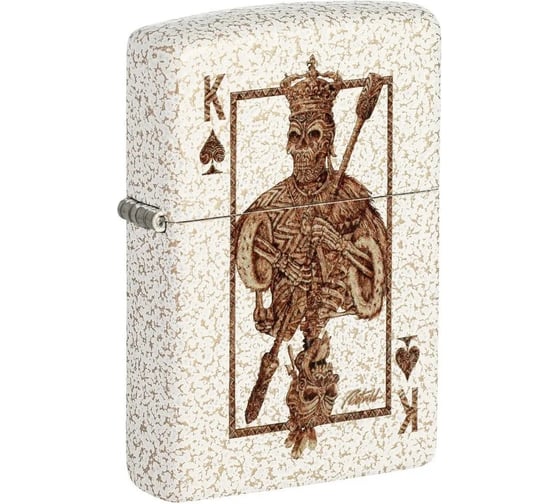 Зажигалка Zippo Rick Rietveld с покрытием Mercury Glass, латунь/сталь, белая, 38x13x57 мм 48552