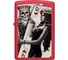 Зажигалка Zippo Skull King Queen Beauty с покрытием Red Matte, латунь/сталь, красная, 38x13x57 мм 48624 2