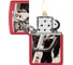 Зажигалка Zippo Skull King Queen Beauty с покрытием Red Matte, латунь/сталь, красная, 38x13x57 мм 48624 3