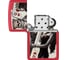 Зажигалка Zippo Skull King Queen Beauty с покрытием Red Matte, латунь/сталь, красная, 38x13x57 мм 48624 4