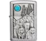 Зажигалка Zippo Wolf Design с покрытием Brushed Chrome, латунь/сталь, серебристая, 36x12x56 мм Zippo 49295 1