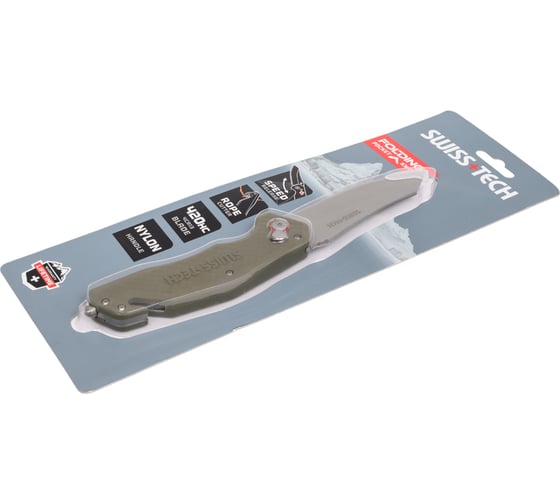Складной нож Swiss+Tech 3.5", Сталь-4Cr13, ручка-Nylon, Speed Opening ST014014