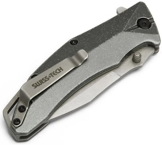 Складной нож Swiss+Tech 3,5", Сталь-8Cr13Mov, ручка-Aluminum ST014005