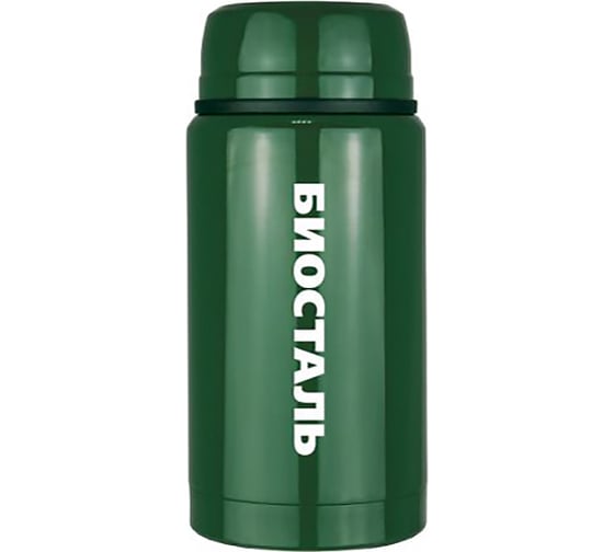 Термос для еды Biostal Охота 0,5 литра, с ложкой, зеленый NTS-500G