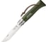 Нож №8, нержавеющая сталь, кожаный темляк, хаки Opinel Trekking 1703 1
