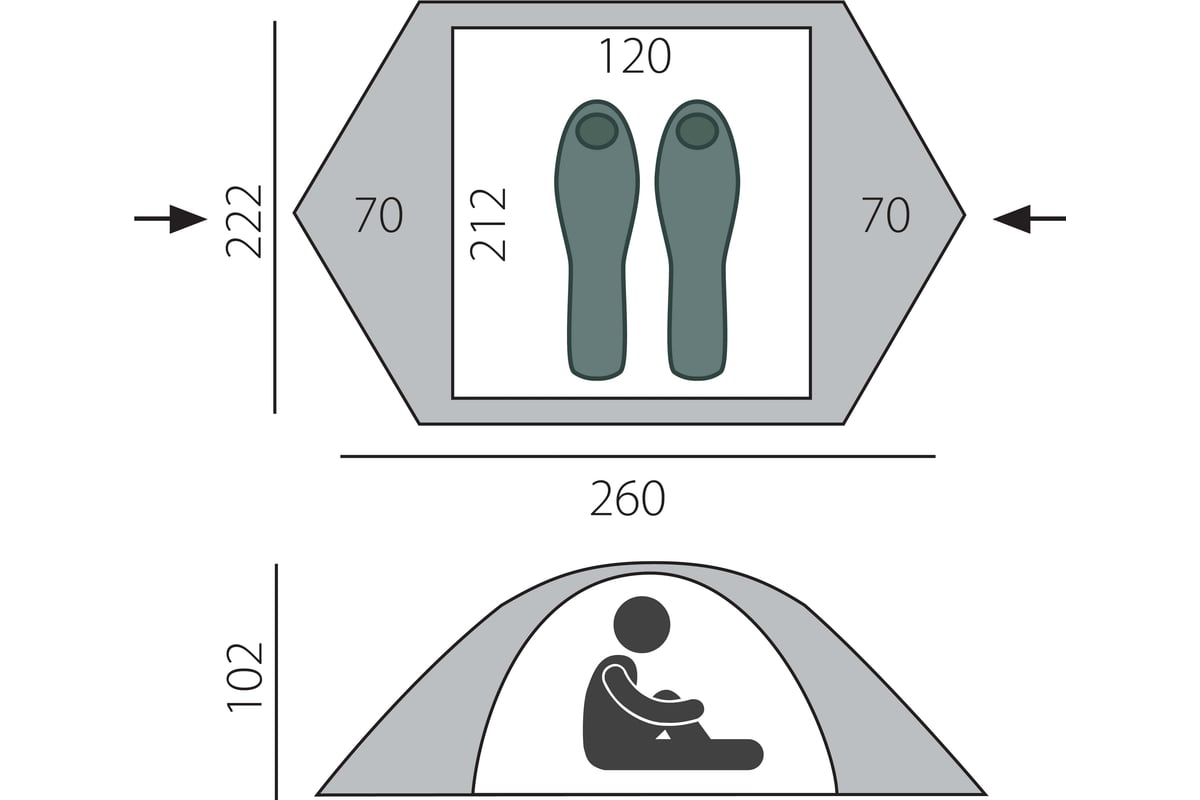 Палатка BTrace Micro T0188 - выгодная цена, отзывы, характеристики, фото -  купить в Москве и РФ