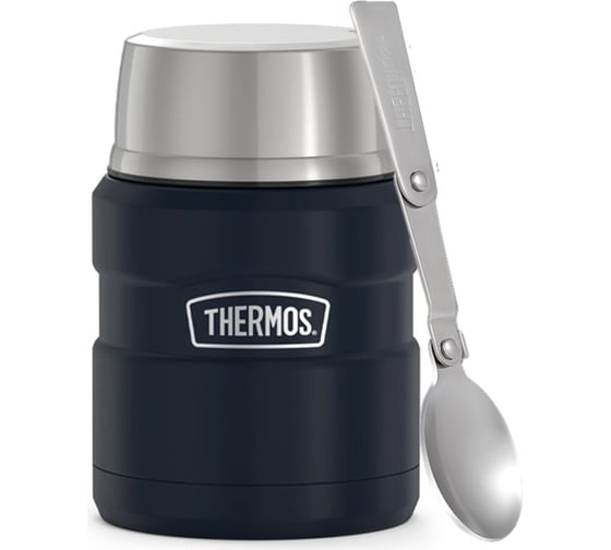 Термос для еды с ложкой THERMOS SK3000 MAG 0.47 л, синий 562876