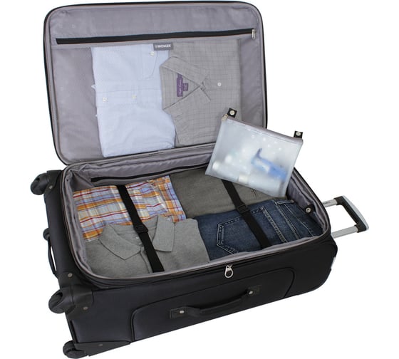 Чемодан WENGER SION черный, 750x750D добби, 46x29x80 см, 90 л WGR6283202181