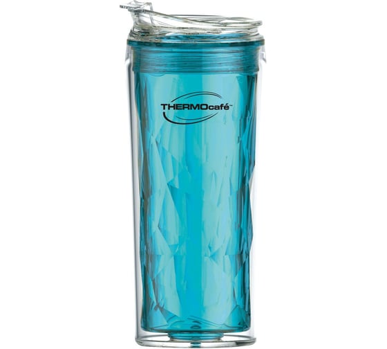 Термокружка THERMOS Thermocafe by Crackie Tumbler бирюзовая 19257
